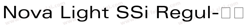 Nova Light SSi Regul字体转换